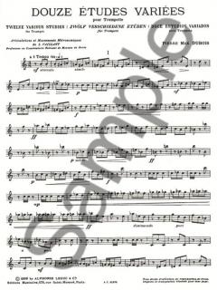 12 Etudes Variees von Pierre Max Dubois für Trompete im Alle Noten Shop kaufen