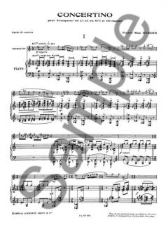 Concertino von Pierre Max Dubois für Trompete in C oder B und Klavier im Alle Noten Shop kaufen