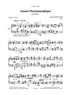 Sonate Phonomorphique Op. 33 von Richard Dubugnon 