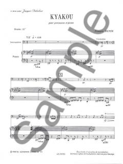 Kyakou von Francois Dupin für Percussion und Klavier im Alle Noten Shop kaufen