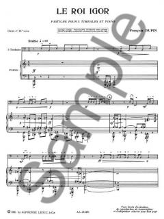 François Dupin: Le Roi Igor, Pastiche 