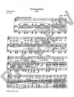 Verborgenheit / Verschwiegene Liebe von Hugo Wolf (Download) 