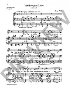 Verborgenheit / Verschwiegene Liebe von Hugo Wolf (Download) 