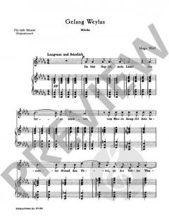 Gesang Weylas / Anakreons Grab von Hugo Wolf (Download) 