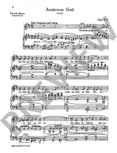 Gesang Weylas / Anakreons Grab von Hugo Wolf (Download) 