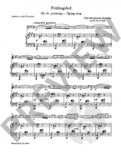Frühlingslied von Felix Mendelssohn Bartholdy (Download) 