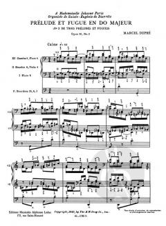 3 Preludes et Fugues Op. 36 Vol. 3 von Marcel Dupre 