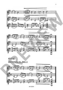 Die kleine Messe - Ausgabe A für Dreigesang von A. Thoma (Download) 