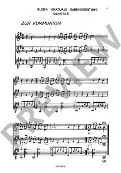 Die kleine Messe - Ausgabe A für Dreigesang von A. Thoma (Download) 