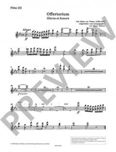 Offertorium 'Gloria et honore' von Carl Maria von Weber (Download) 