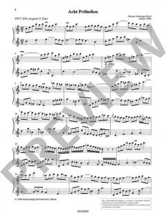 8 Duette nach Präludien von Johann Sebastian Bach (Download) 