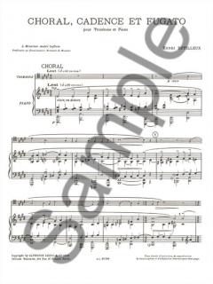 Choral Cadence et Fugato von Henri Dutilleux für Posaune und Klavier im Alle Noten Shop kaufen