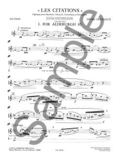 Henri Dutilleux: Les Citations, Diptyque (Henri Dutilleux) 