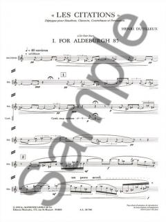 Henri Dutilleux: Les Citations (Henri Dutilleux) 