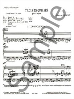 3 Esquisses von Thierry Escaich 