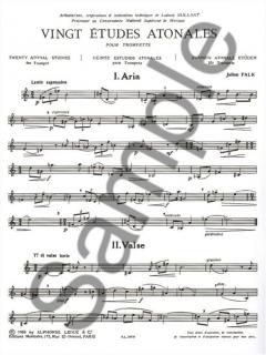 20 Etudes Atonales von Julien Falk für Trompete im Alle Noten Shop kaufen