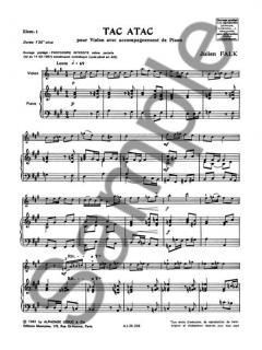 Tac Atac von Julien Falk für Violine und Klavier im Alle Noten Shop kaufen