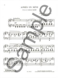 Après un rêve op. 7/1 von Gabriel Fauré 