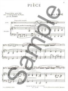 Piece von Gabriel Fauré 