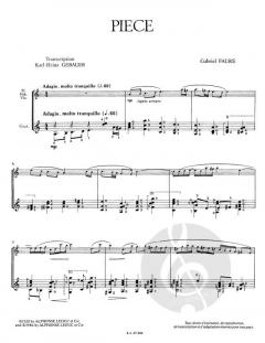 Gabriel Faure: Piece von Gabriel Fauré 