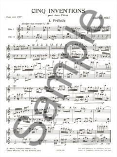 5 Inventions von Jindrich Feld für 2 Flöten im Alle Noten Shop kaufen