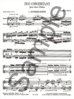 Duo Concertant von Jindrich Feld für 2 Flöten im Alle Noten Shop kaufen