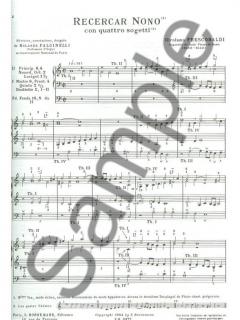 Recercar Nono Con Quatro Sogetti von Girolamo Frescobaldi 