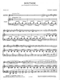 Boutade von Pierre Gabaye für Trompete in C oder B und Klavier im Alle Noten Shop kaufen
