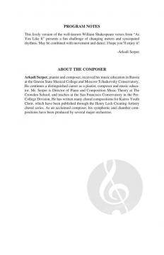 A Lover And His Lass 