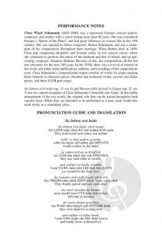 Two Clara Schumann Lieder 