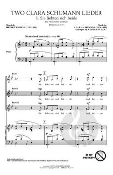 Two Clara Schumann Lieder 