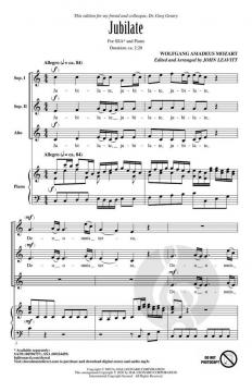 Jubilate von Wolfgang Amadeus Mozart 