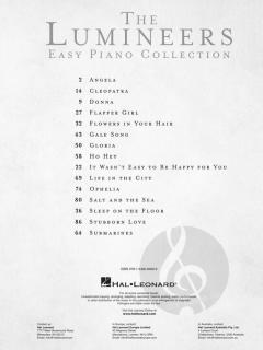 The Lumineers - Easy Piano Collection 