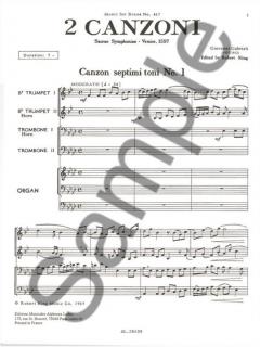 2 Canzoni Septimi Toni (Andrea Gabrieli) 