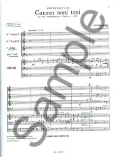 Canzon Noni Toni (Andrea Gabrieli) 