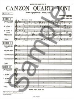 Canzon Quarti Toni (Giovanni Gabrieli) 