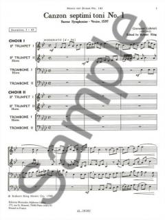 Canzon Septimi Toni No. 1 