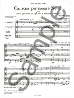 Canzona Per Sonare Nr. 3 (Andrea Gabrieli) 