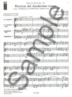 Ricercar Del Duodecimi Toni (Andrea Gabrieli) 