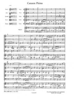 Canzoni E Sonate Pour Divers von Giovanni Gabrieli 