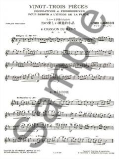 23 Pieces Recreatives et Progressives von Henri Gagnebin 