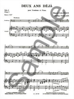 2 Ans Deja von Galiegue-Dupin für Posaune und Klavier im Alle Noten Shop kaufen