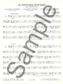 40 Petites Etudes von Marcel Galiegue für Tenorposaune im Alle Noten Shop kaufen