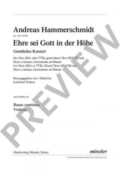 Ehre sei Gott in der Höhe von Andreas Hammerschmidt (Download) 