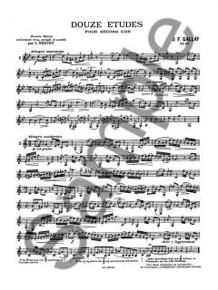 12 Etudes pour Second Cor Op.57 von Jacques Francois Gallay für Horn