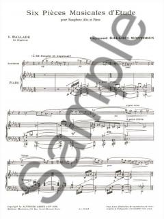 6 Pieces musicales d'étude 