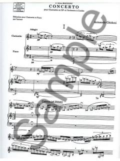 Concerto pour Clarinette en Si b et Orchestre A Cordes von Armando Ghidoni 