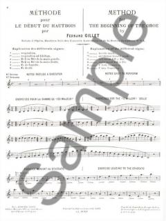 Methode Pour Le Debut Du Hautbois von Jacques Gillet 