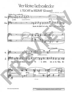 Vier kleine Liebeslieder op. 174 von Wilhelm Rettich (Download) 