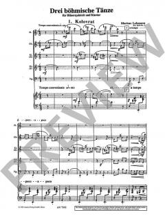 Drei Böhmische Tänze WV 58 B von Lehmann,Markus (Download) 